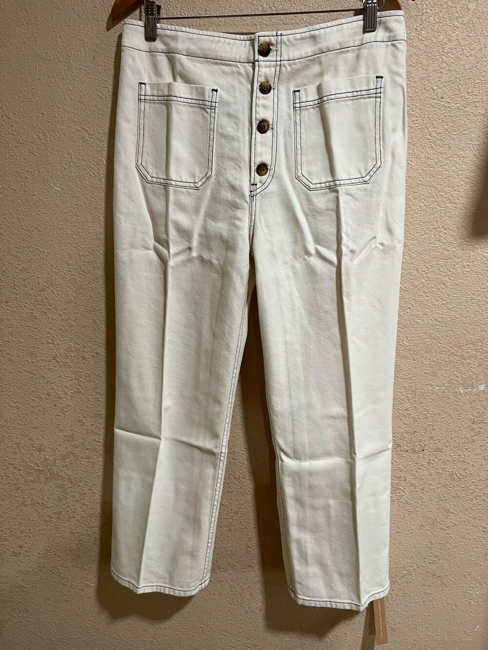 NWT Reformation Eloise High rise wide leg jeans 31
